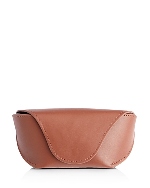 Royce New York Leather Glasses Carrying Case In Tan