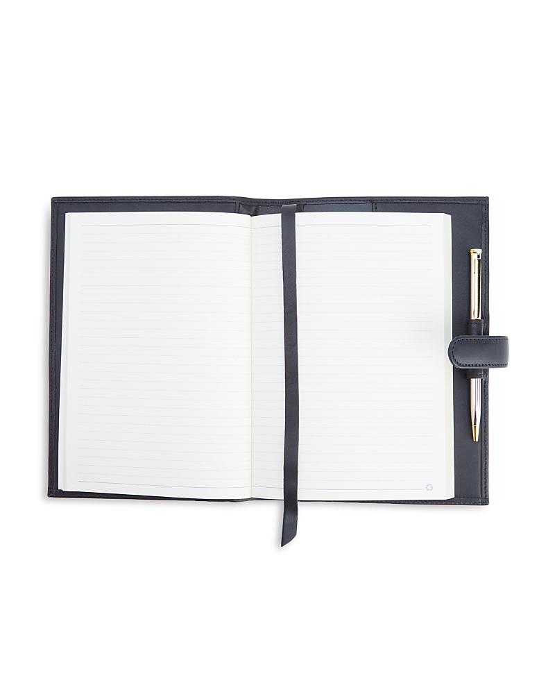 Royce New York Leather Executive Journal In Black