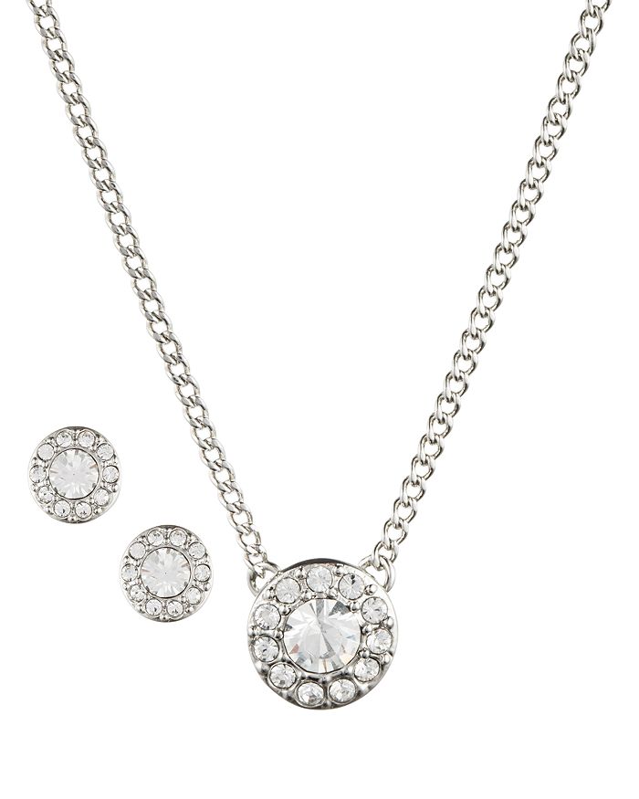 GIVENCHY PAVE NECKLACE & EARRINGS SET,60404207