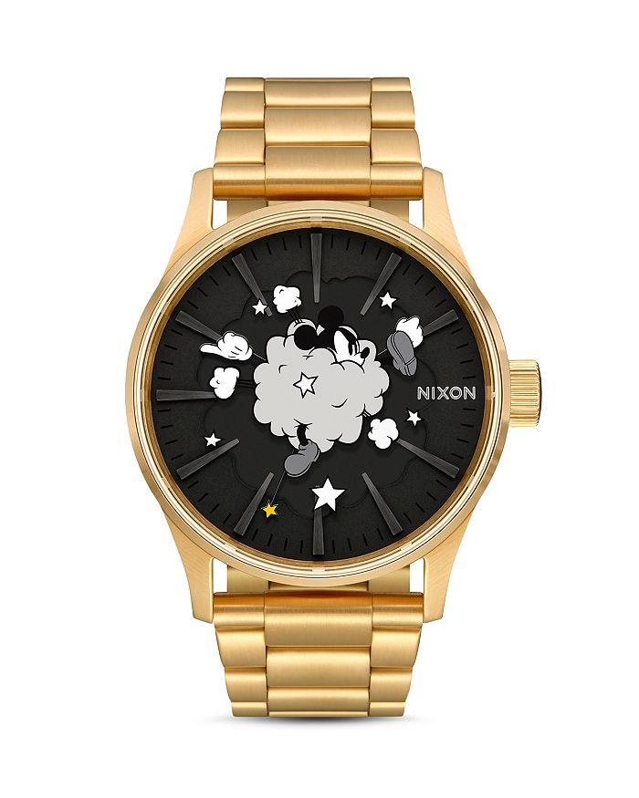 Nixon Sentry SS Disney Series Dust Up Mickey Mouse Watch 42mm