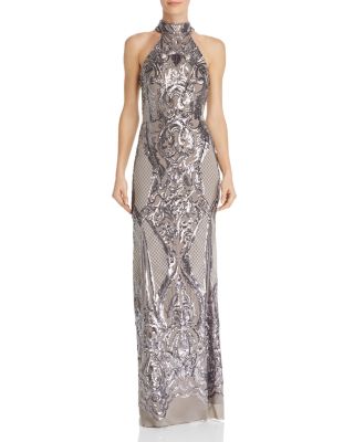 sequin scroll dress
