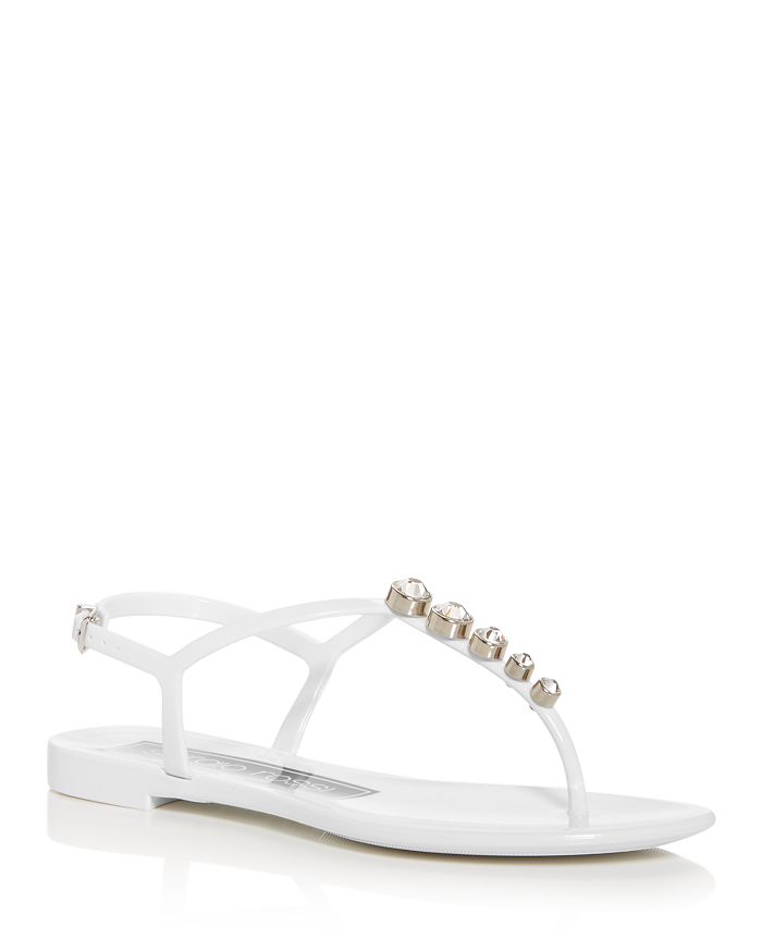 SERGIO ROSSI WOMEN'S EMBELLISHED THONG SANDALS,A80820MFN488400