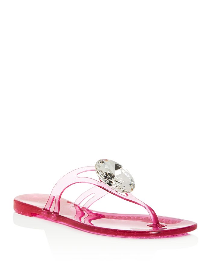 Casadei Women's Embellished Jelly Thong Sandals | Bloomingdale's