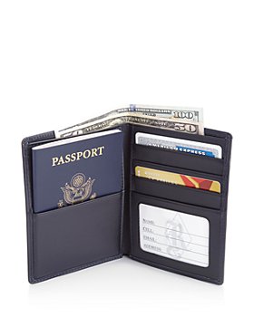 ROYCE New York - Leather RFID-Blocking Passport Case & Wallet