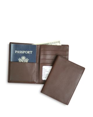 Leather RFID-Blocking Passport Case & Wallet