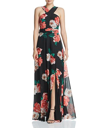 Laundry by Shelli Segal Floral Chiffon Gown | Bloomingdale's