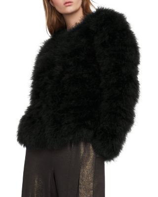 ostrich feather jacket