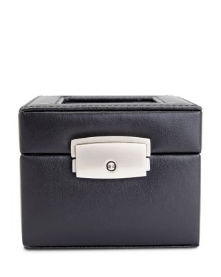 Leather Double Watch Box Display