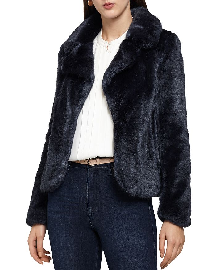 Reiss faux cheap fur jacket