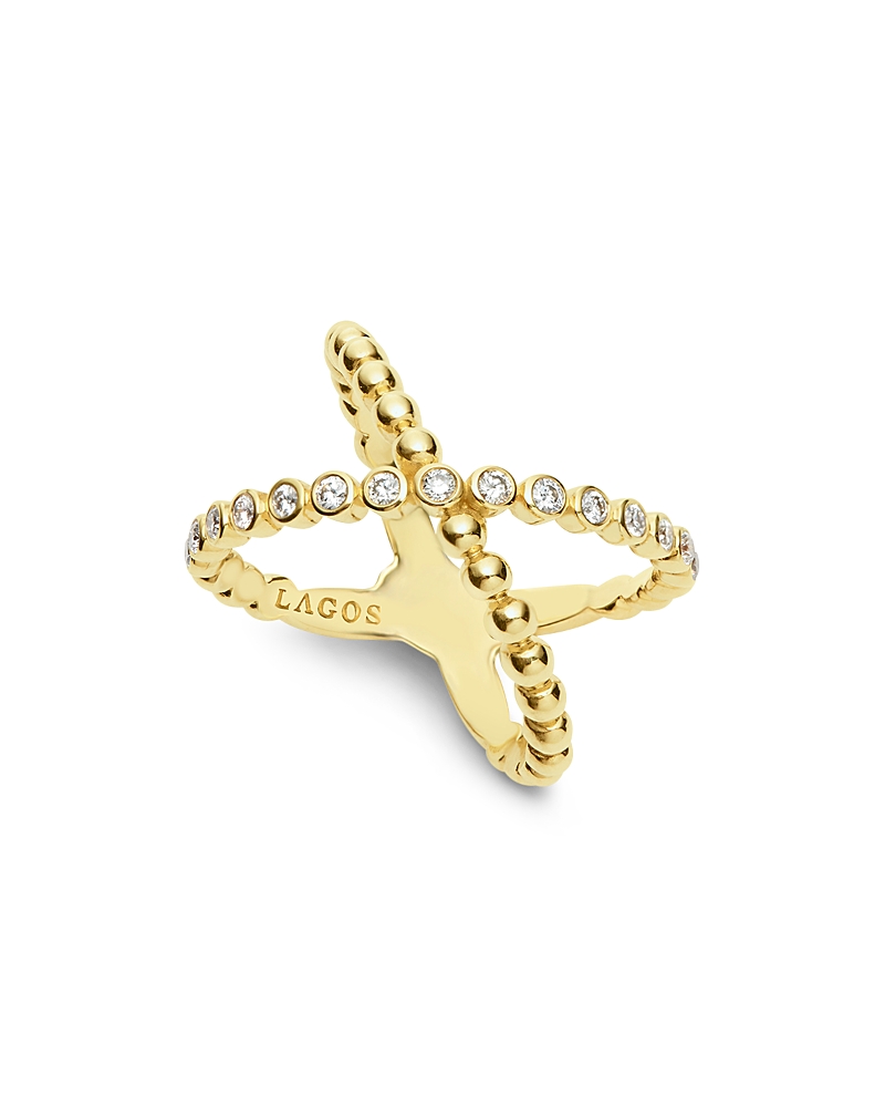 Lagos Caviar Gold Collection 18k Gold & Diamond Ring In Gold