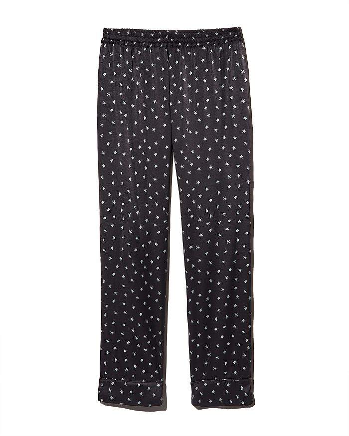 Stella Mccartney Star Print Pajama Pants In Black