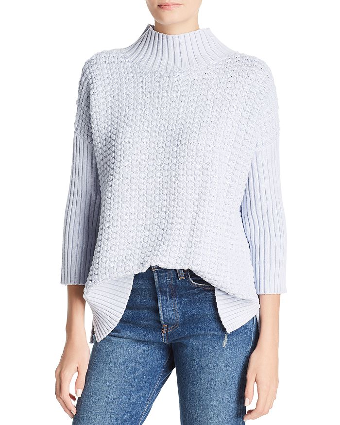 FRENCH CONNECTION Cotton Popcorn Knit Sweater Bloomingdale s