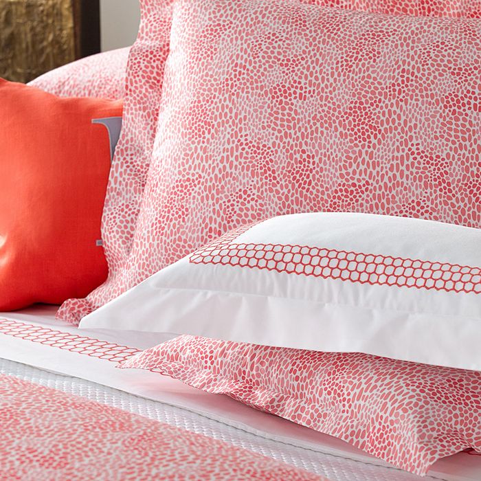 Matouk Lulu Dk For  Nikita Boudoir Sham In Coral