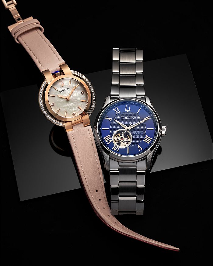 Shop Bulova Classic Wilton Watch, 42mm - 100% Exclusive In Blue/silver