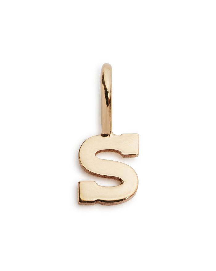 Zoë Chicco 14k Yellow Gold Initial Charm In S/gold