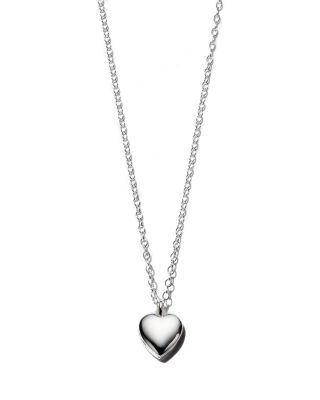 Kris Nations - Heart Locket Pendant Necklace in Gold-Plated Sterling Silver & Sterling Silver, 16"