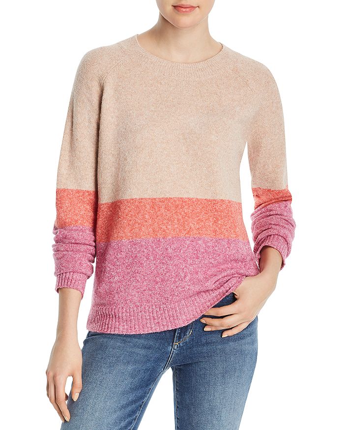 Vero moda color clearance block knitted sweater