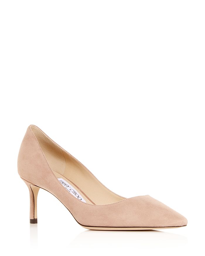 Jimmy Choo Romy 60 Suede Pumps In Ballet Pink Suede