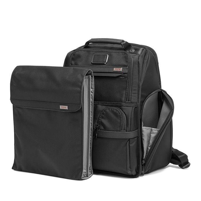 Shop Tumi Alpha 3 Compact Laptop Brief Pack In Black