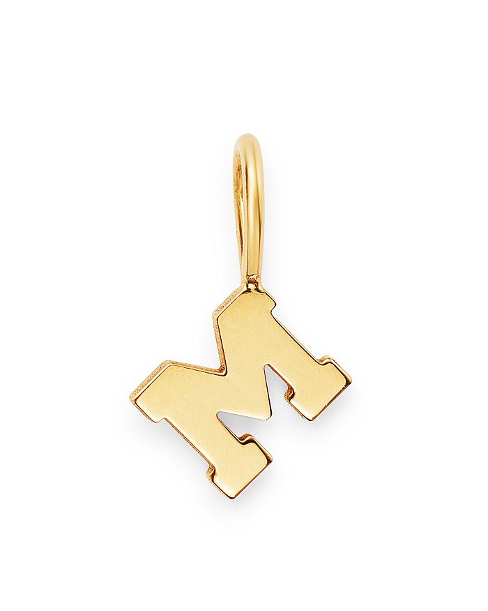 Zoë Chicco 14k Yellow Gold Initial Charm In M/gold