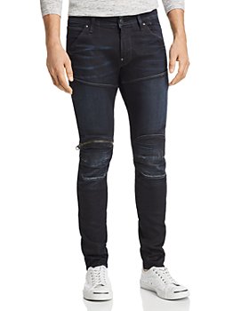 G-STAR RAW - 5620 3D Knee Zip Skinny Fit Jeans in Dark Aged