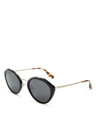 prada 53mm round sunglasses