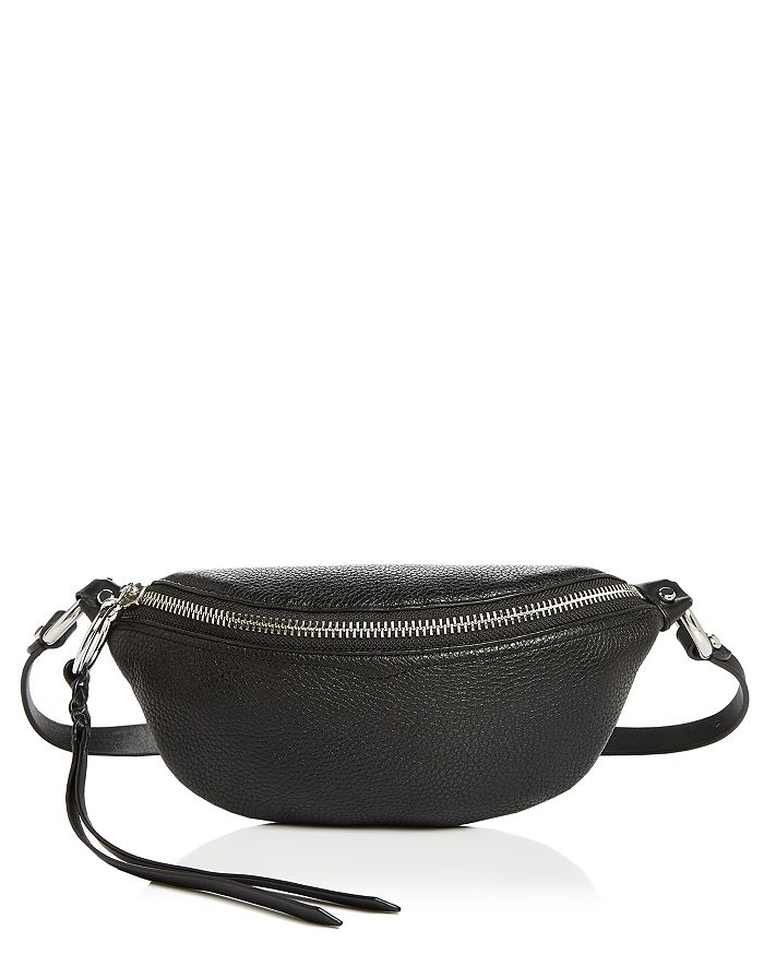 Rebecca Minkoff Bree Mini Leather Belt Bag In Black | Modesens