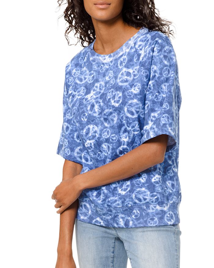 MICHAEL Michael Kors Peace Sign Print Sweatshirt | Bloomingdale's
