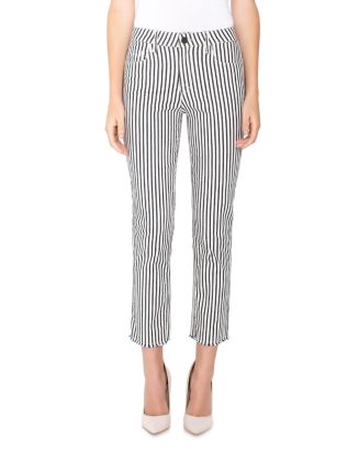 striped ankle pants