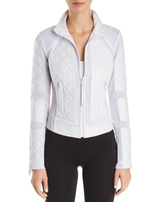 White Leather Jacket Bloomingdale S