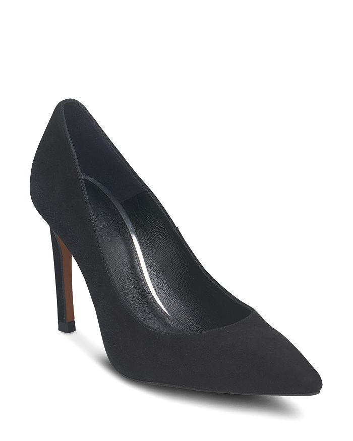 Whistles Women's Cornel Suede Pointed Toe Pumps In Black