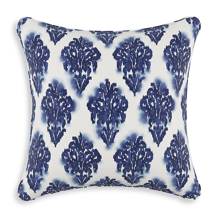 Sparrow & Wren Down Pillow In Victorian, 20 X 20 In Ikat Blue