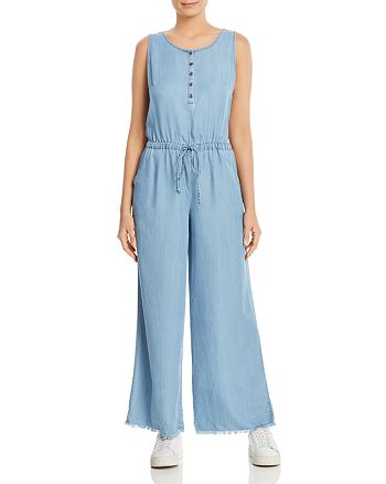 Billy T Sleeveless Chambray Jumpsuit | Bloomingdale's
