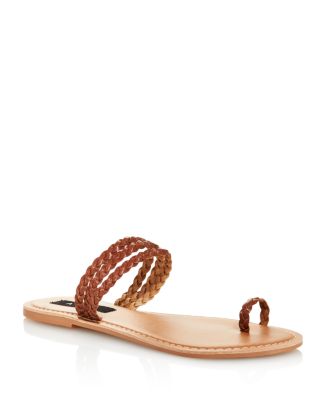 aqua braided sandals