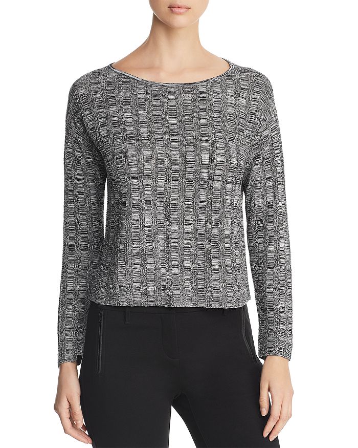Pull Gris En Laine Mélangée Eileen Fisher - Taille S Petites - Occasion Très Bon état