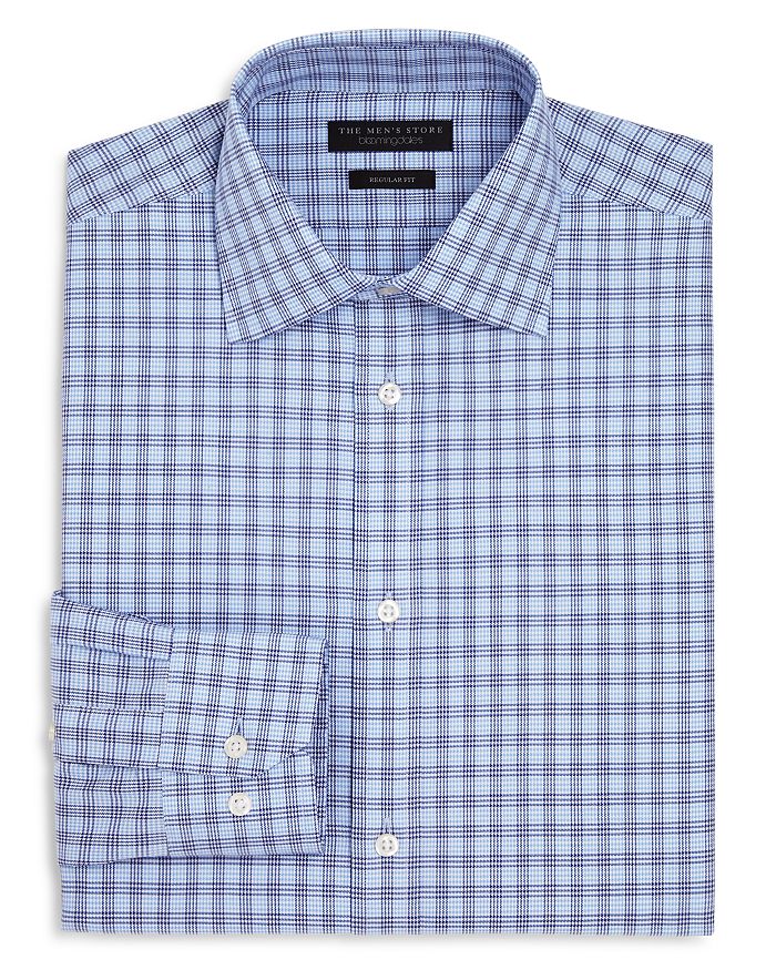 The Men's Store at Bloomingdale's Houndstooth Regular Fit Dress Shirt ...