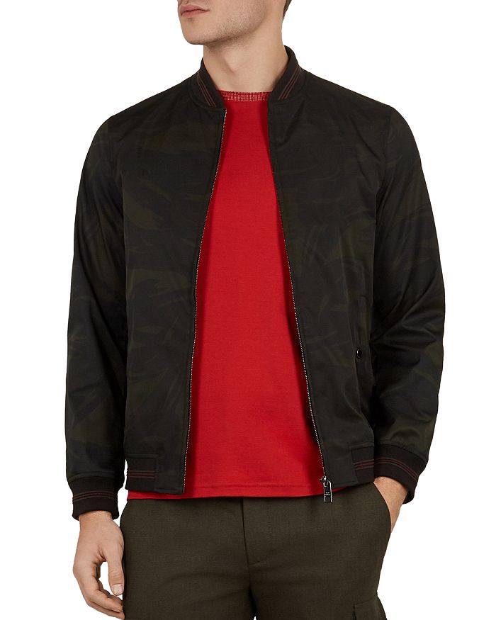 Ted baker red cheap bomber jacket