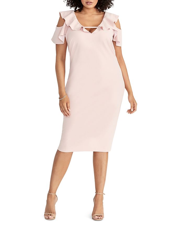 Rachel roy sale ruffled sheath dress
