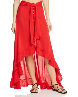 maxi skirt swim cover up