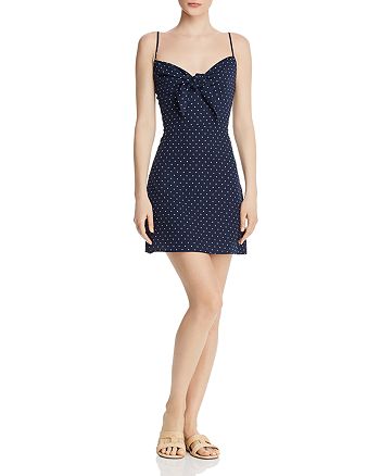 leRumi Audrey Polka Dot Tie Detail Mini Dress | Bloomingdale's