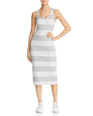 striped midi tank dress