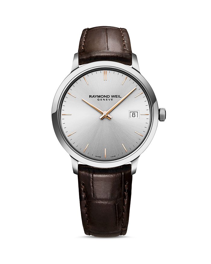 Shop Raymond Weil Toccata Watch, 39mm In Gray/brown