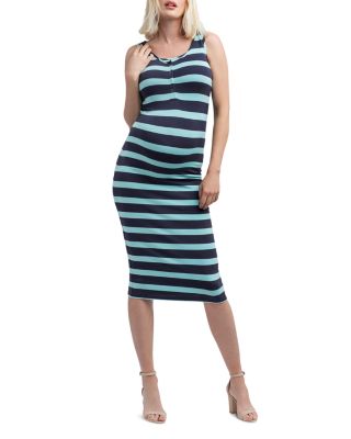 striped midi tank dress