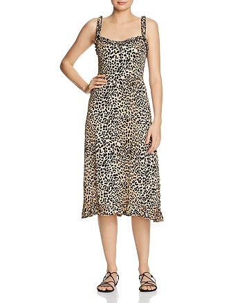 Faithfull the Brand Noemie Leopard-Print Midi Dress | Bloomingdale's