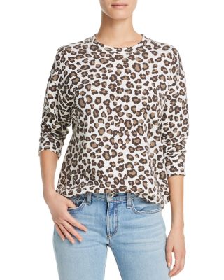 monrow leopard sweatshirt