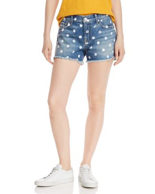 7 for all mankind polka dot shorts