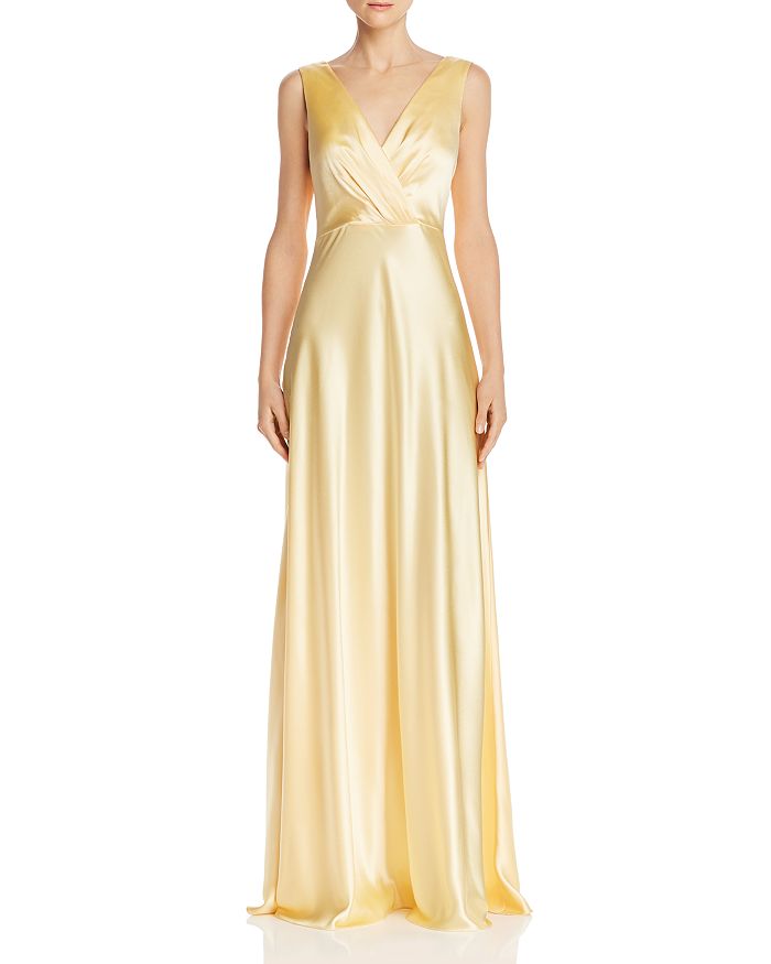 JILL JILL STUART BOW-BACK SATIN GOWN,461971