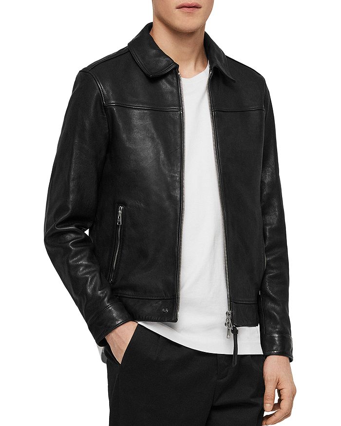 ALLSAINTS Callon Leather Jacket | Bloomingdale's