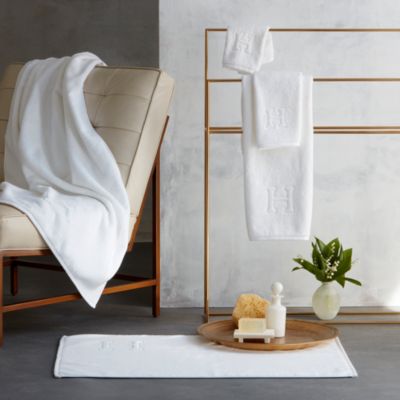 Auberge Monogrammed Letter Towel Collection