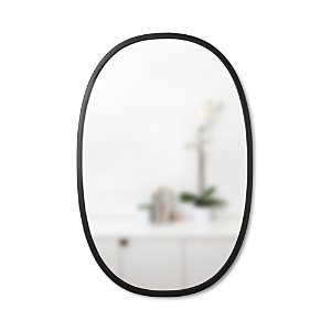 Photos - Other interior and decor Umbra Hub Oval Mirror, 24 x 36 Black 1006044-040 